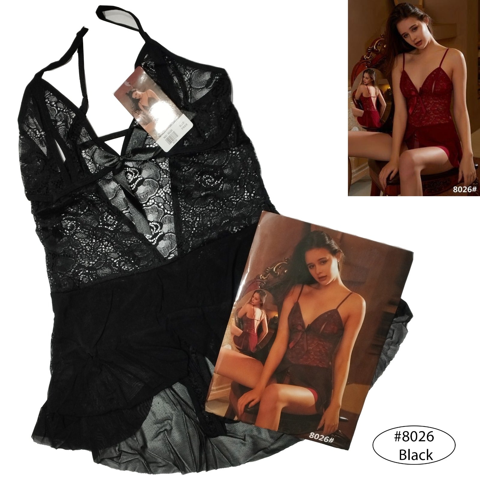 Black Sexy Nighty 8026-B Maarss Online Black Sexy Nighty 8026-B Maarss Online