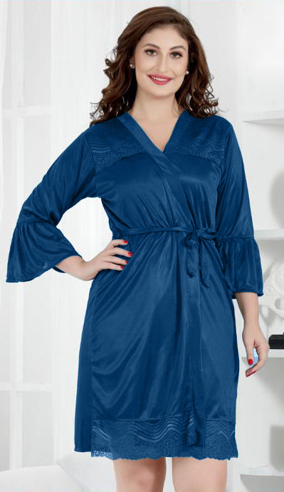 Blue Silk Nighty 2001-C Set For women In Pakistan. Shop Now