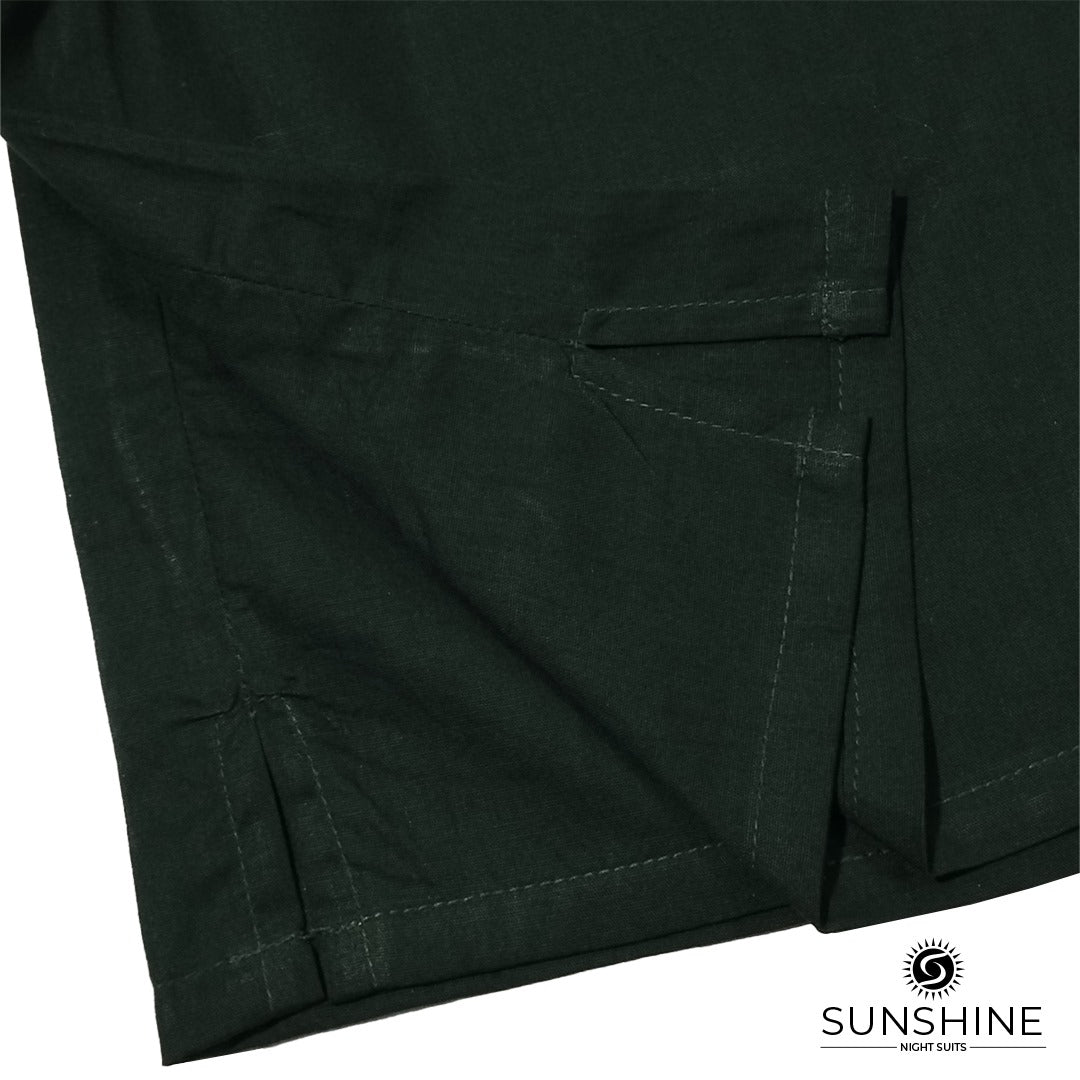 Cotton Boxer Shorts Dark Green