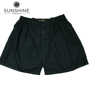 Cotton Boxer Shorts Dark Green