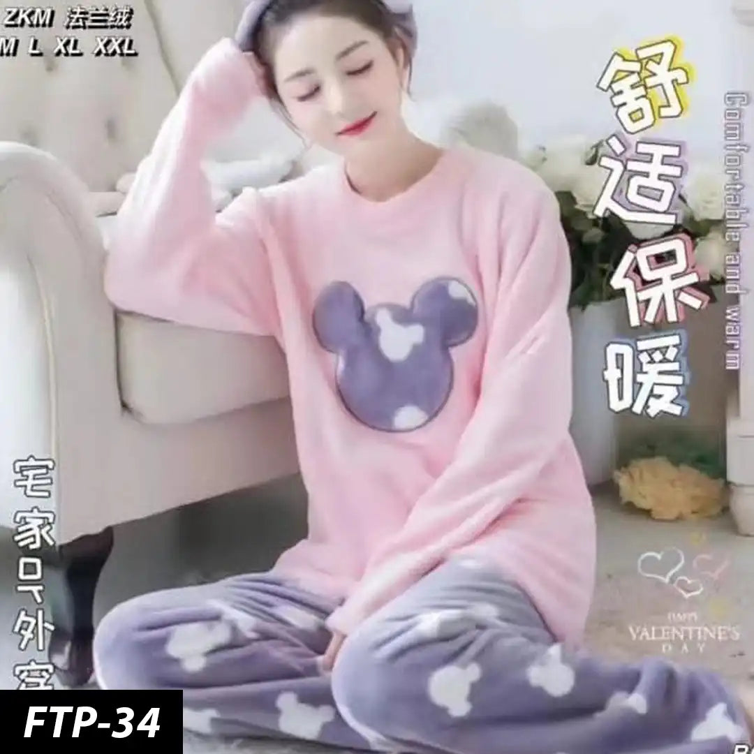 Fleece T-Shirt Pajama FTP-34