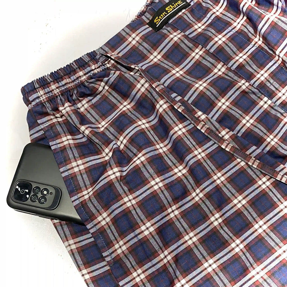 Blue Red Check Cotton Rich Trousers MCRT-09 For men. Best Brand In Pakistan.