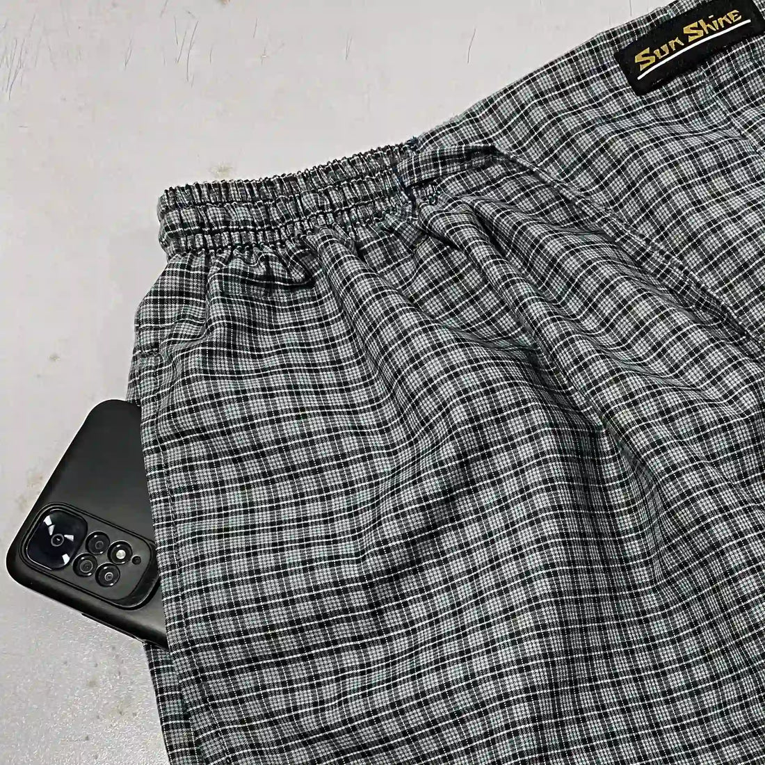 Grey Black Check Cotton Rich Trousers MCRT-10 For men. Best Brand In Pakistan.