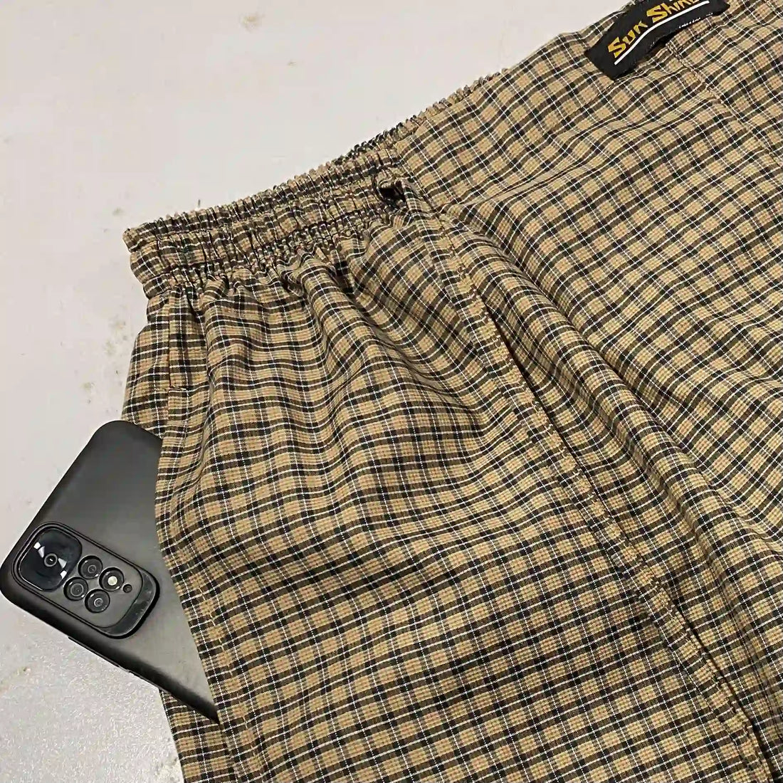 Fawn Black Check Cotton Rich Trousers MCRT-11 For men. Best Brand In Pakistan.