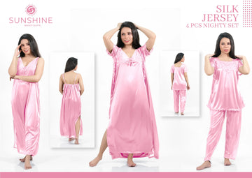 Pink Silk Nighty 4000-E