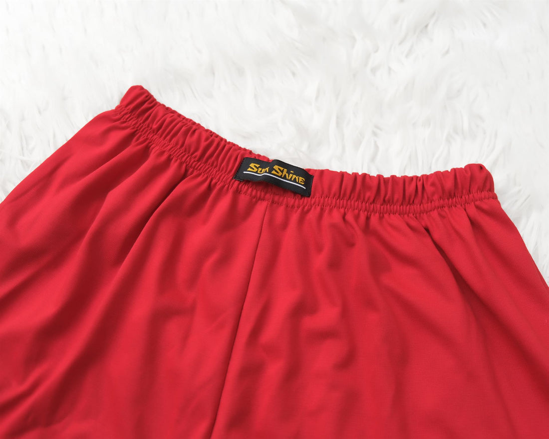 Jersey Boxer Shorts Red