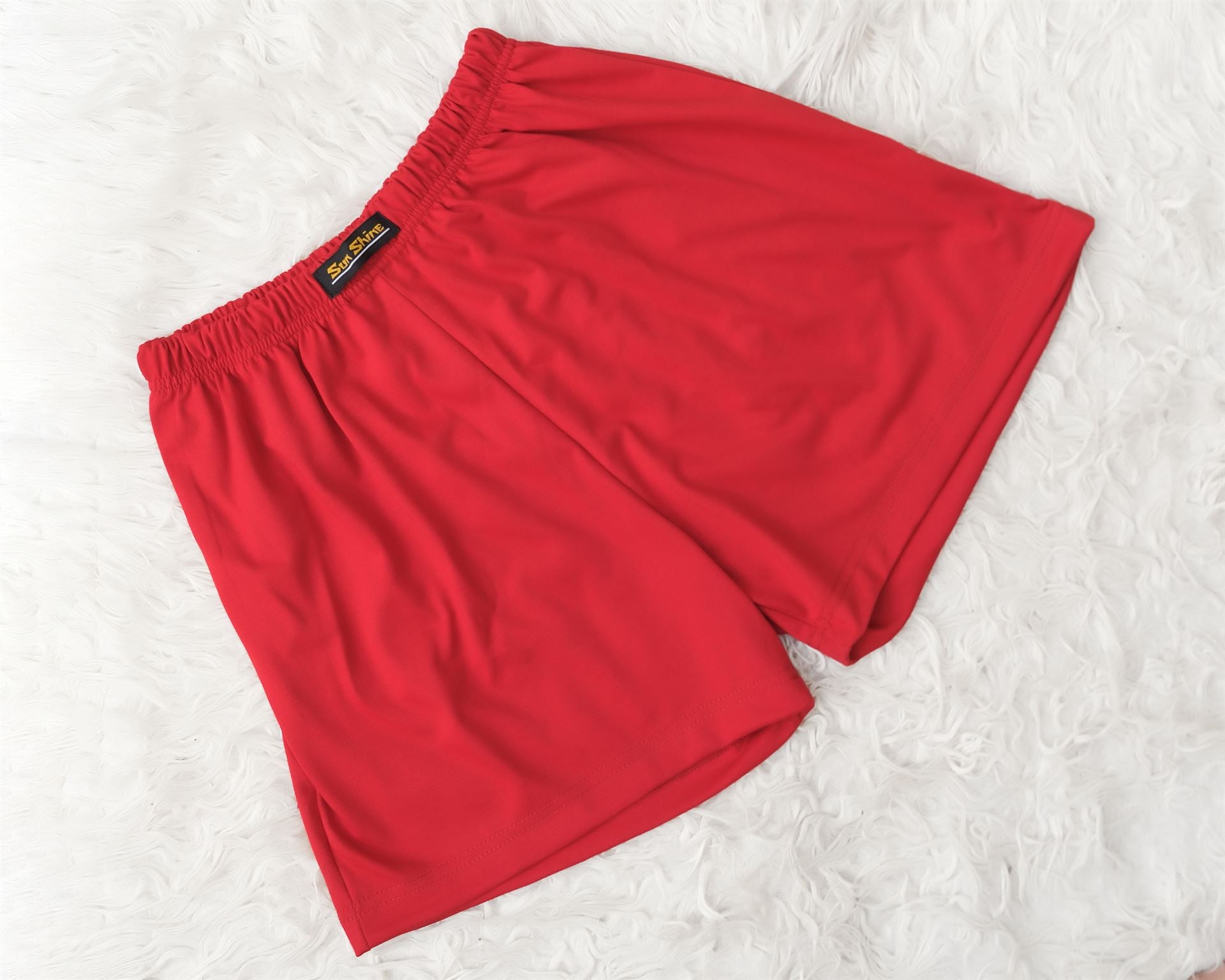 Jersey Boxer Shorts Red