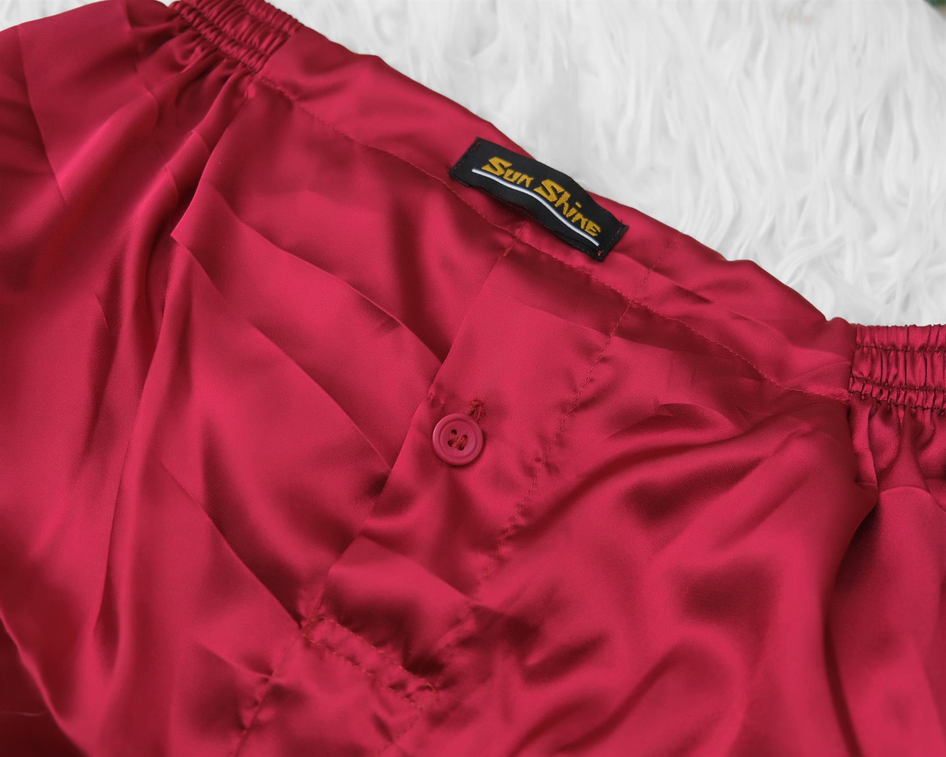 Silk Boxer Shorts Red