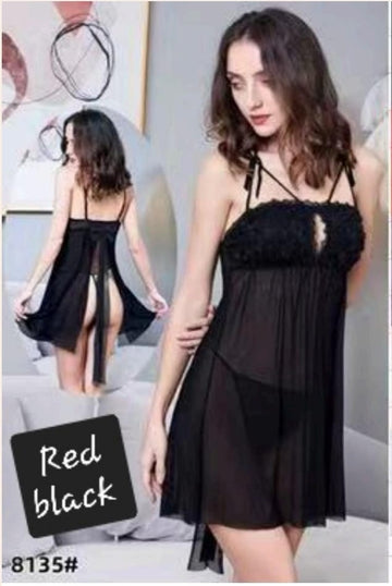 Black Sexy Nighty 8135