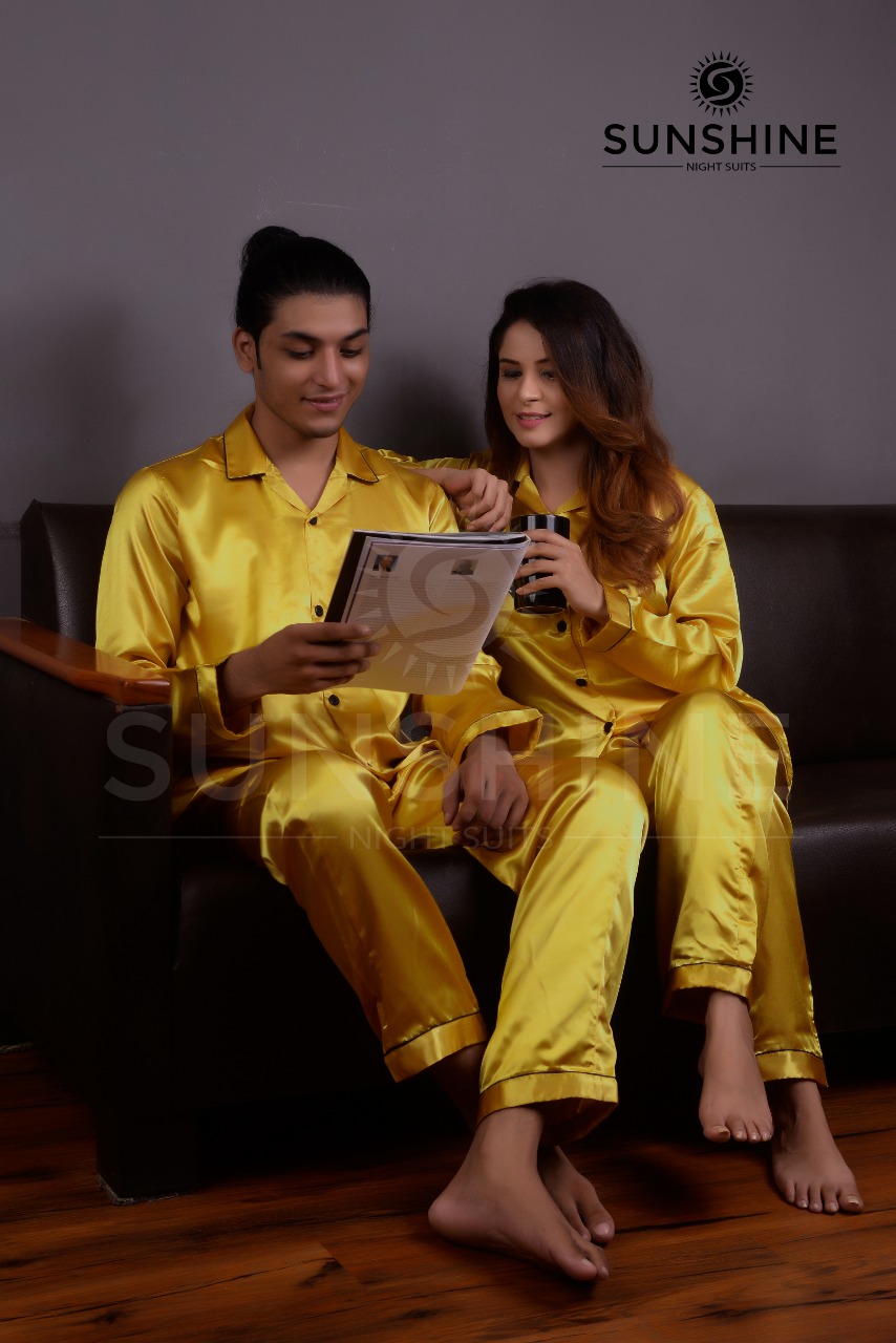 Sunshine Couple Night Suit  Pajama set, Mens pajamas set, Sleepwear women