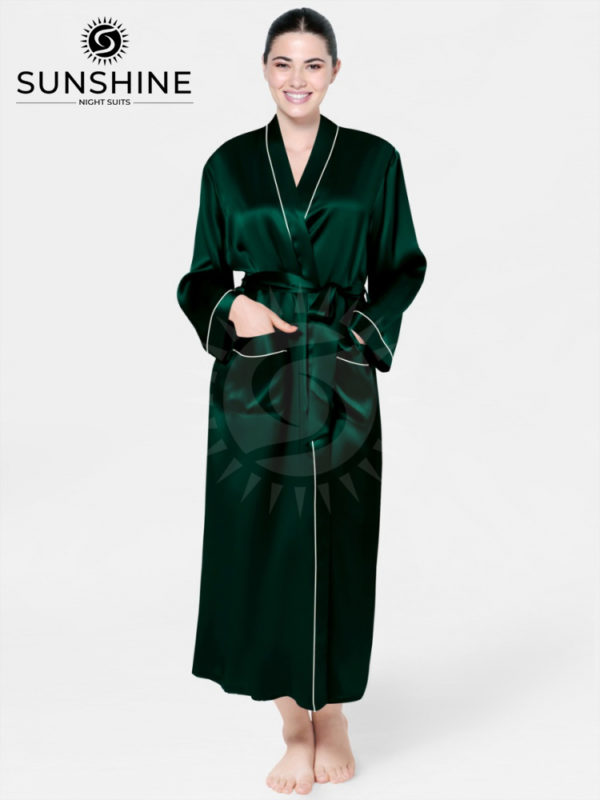 Long silk dressing gown womens hotsell