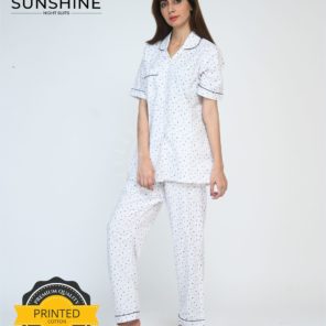 Buy White Bird Cotton Nightdress for Women - Comfortable Sleepwear