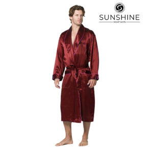Maroon Silk Gown for Men MSG-05. Elevate your style with sophistication. Shop Now