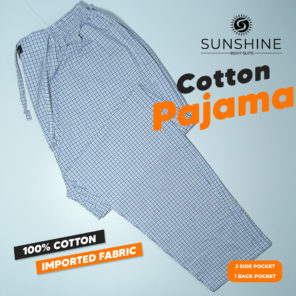 Buy light blue check cotton Pajama For men. Best Brand In Pakistan.