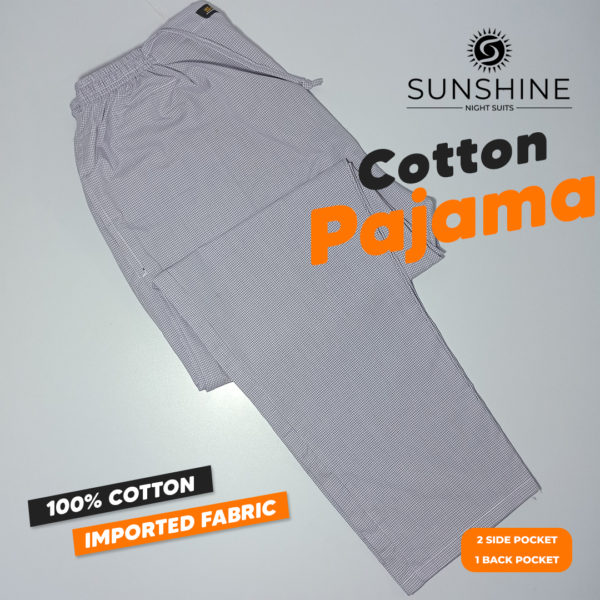 Buy light purple check cotton Pajama For men. Best Brand In Pakistan.