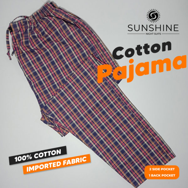Buy multi check cotton Pajama For men. Best Brand In Pakistan.