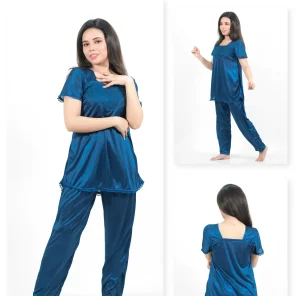 Silk Jersey Pajamas Set 2500-C For Women in Pakistan - Easy wear, stylish design, ultimate comfort.