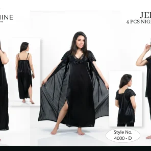 Black Silk Nighty 4000-D Set For women In Pakistan. Shop Now