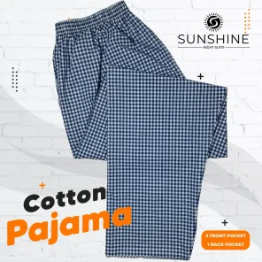 Buy royal blue check cotton Pajama For men. Best Brand In Pakistan.