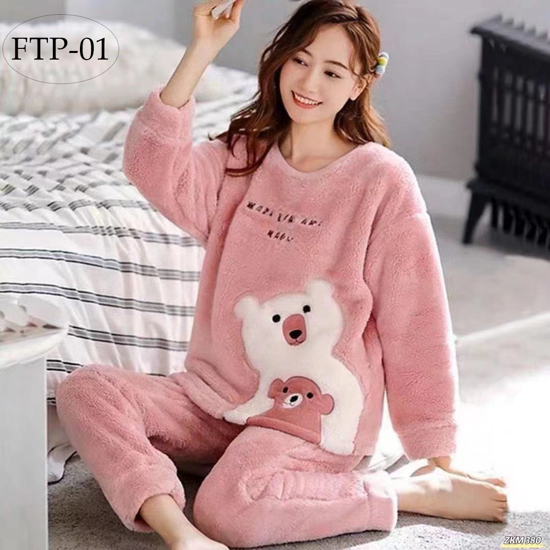 Super Soft Printed Fleece Pajama Set in 2023