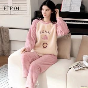 Stylish Fleece T-shirt pajama FTP-04 set for Girls In Pakistan. Shop Now