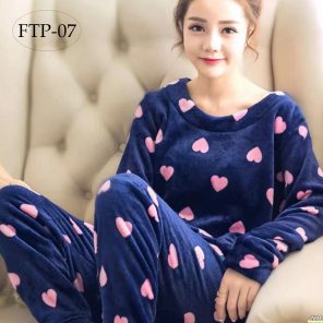 Stylish Fleece T-shirt pajama FTP-07 set for Girls In Pakistan. Shop Now