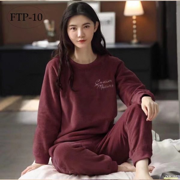 Stylish Fleece T-shirt pajama FTP-10 set for Girls In Pakistan. Shop Now