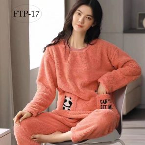 Stylish Fleece T-shirt pajama FTP-17 set for Girls In Pakistan. Shop Now