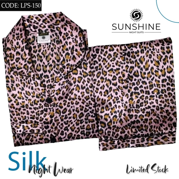 Printed Silk Nightdress LPS-153 for Women - Luxurious Sleepwear