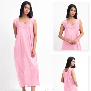 Pink Silk Jersey Nighty 1003-E Set For women In Pakistan. Shop Now