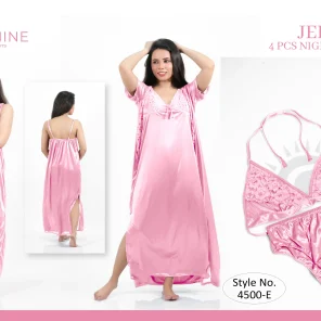 Pink Silk Nighty 4500-E Set For women In Pakistan. Shop Now