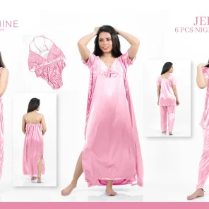 Pink Silk Nighty 6000-E Set For women In Pakistan. Shop Now