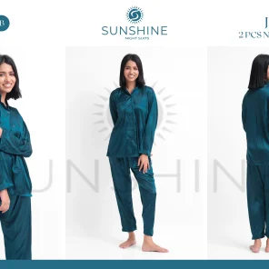 Silk Jersey Pajamas Set 2550-B For Women in Pakistan - Easy wear, stylish design, ultimate comfort.