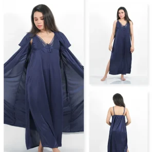 N-Blue Silk Nighty 2000-F Set For women In Pakistan. Shop Now