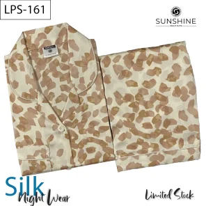 Printed Silk Nightdress LPS-161 for Women - Luxurious Sleepwear