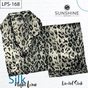 Printed Silk Nightdress LPS-168 for Women - Luxurious Sleepwear
