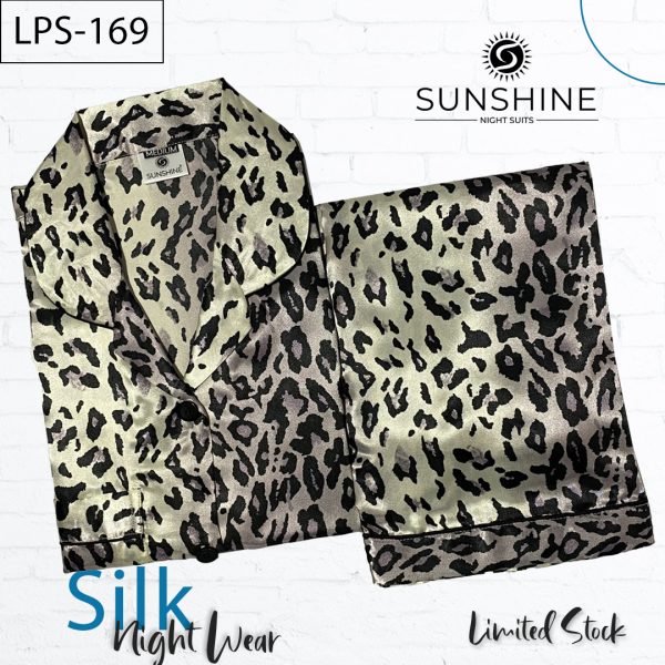 Printed Silk Nightdress LPS-169 for Women - Luxurious Sleepwear