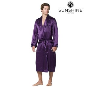 Purple Silk Gown for Men MSG-04. Elevate your style with sophistication. Shop Now