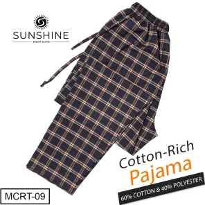 Blue Red Check Cotton Rich Trousers MCRT-09 For men. Best Brand In Pakistan.