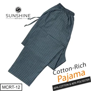 Cool Blue Check Cotton Rich Trousers MCRT-12 For men. Best Brand In Pakistan.